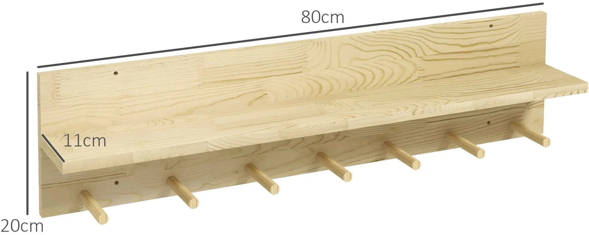 Вешалка Homcom 830-809V00ND (Natural) - 10