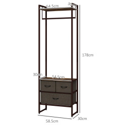Cuier Homcom 850-296V00RB (Rustic Brown) Thumb