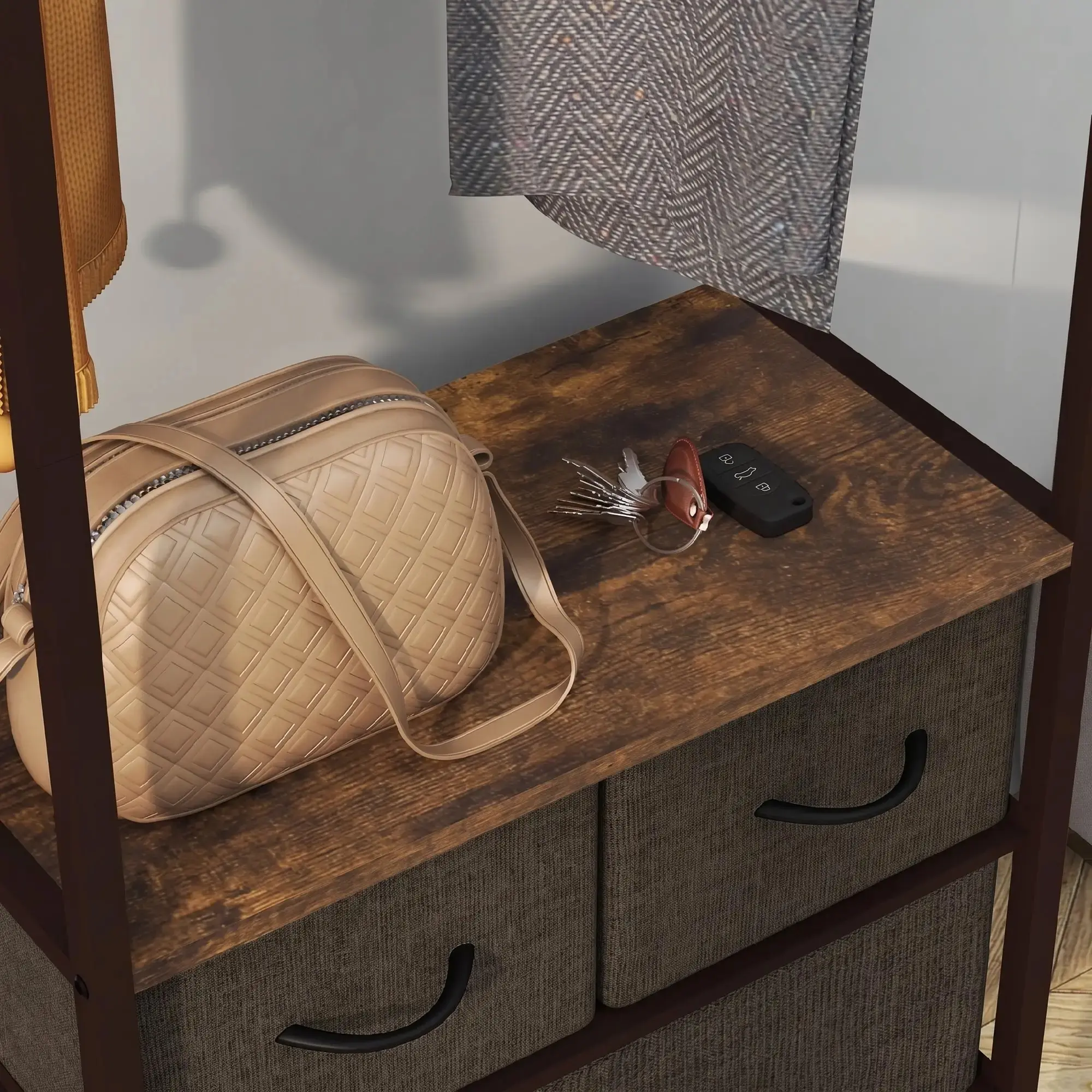 Cuier Homcom 850-296V00RB (Rustic Brown) - 6