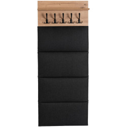 Вешалка Mebel Elite Modena 60cm (Artisan Oak/Graphite) Thumb
