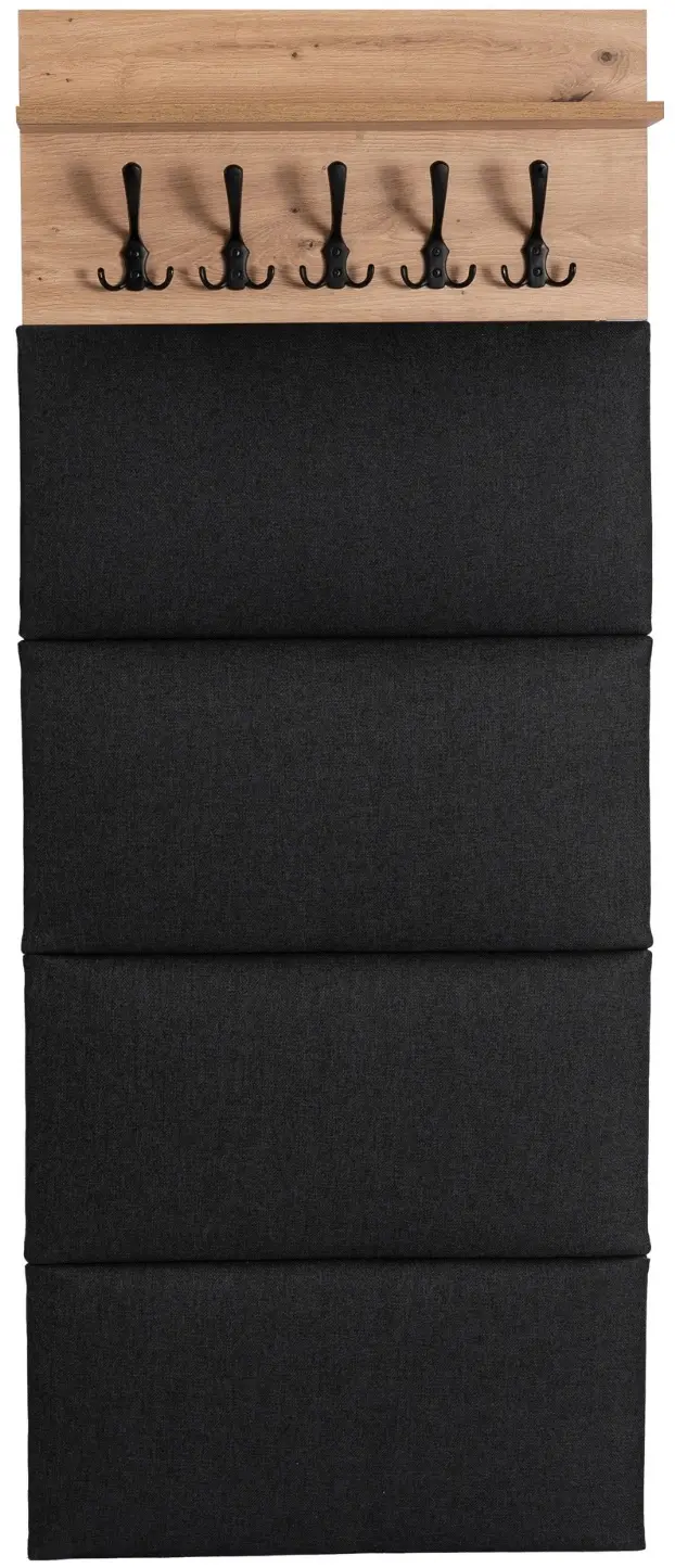 Вешалка Mebel Elite Modena 60cm (Artisan Oak/Graphite) - 2