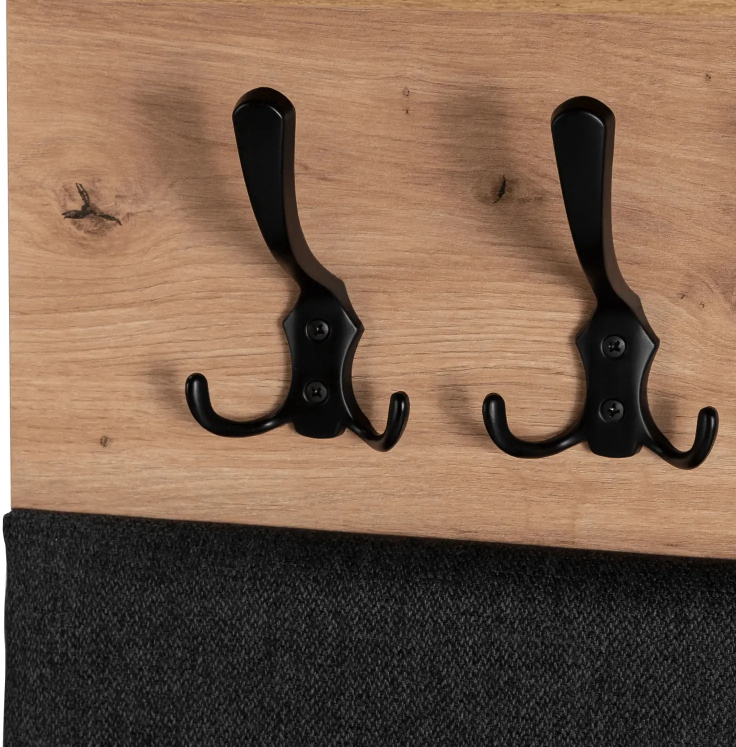 Вешалка Mebel Elite Modena 60cm (Artisan Oak/Graphite) - 3