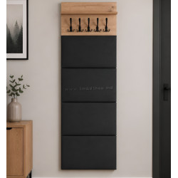 Вешалка Mebel Elite Modena 60cm (Artisan Oak/Graphite)