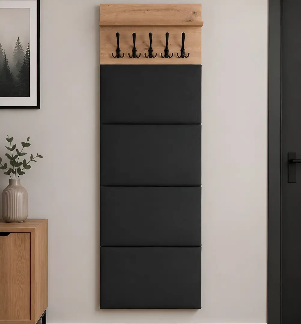 Вешалка Mebel Elite Modena 60cm (Artisan Oak/Graphite)