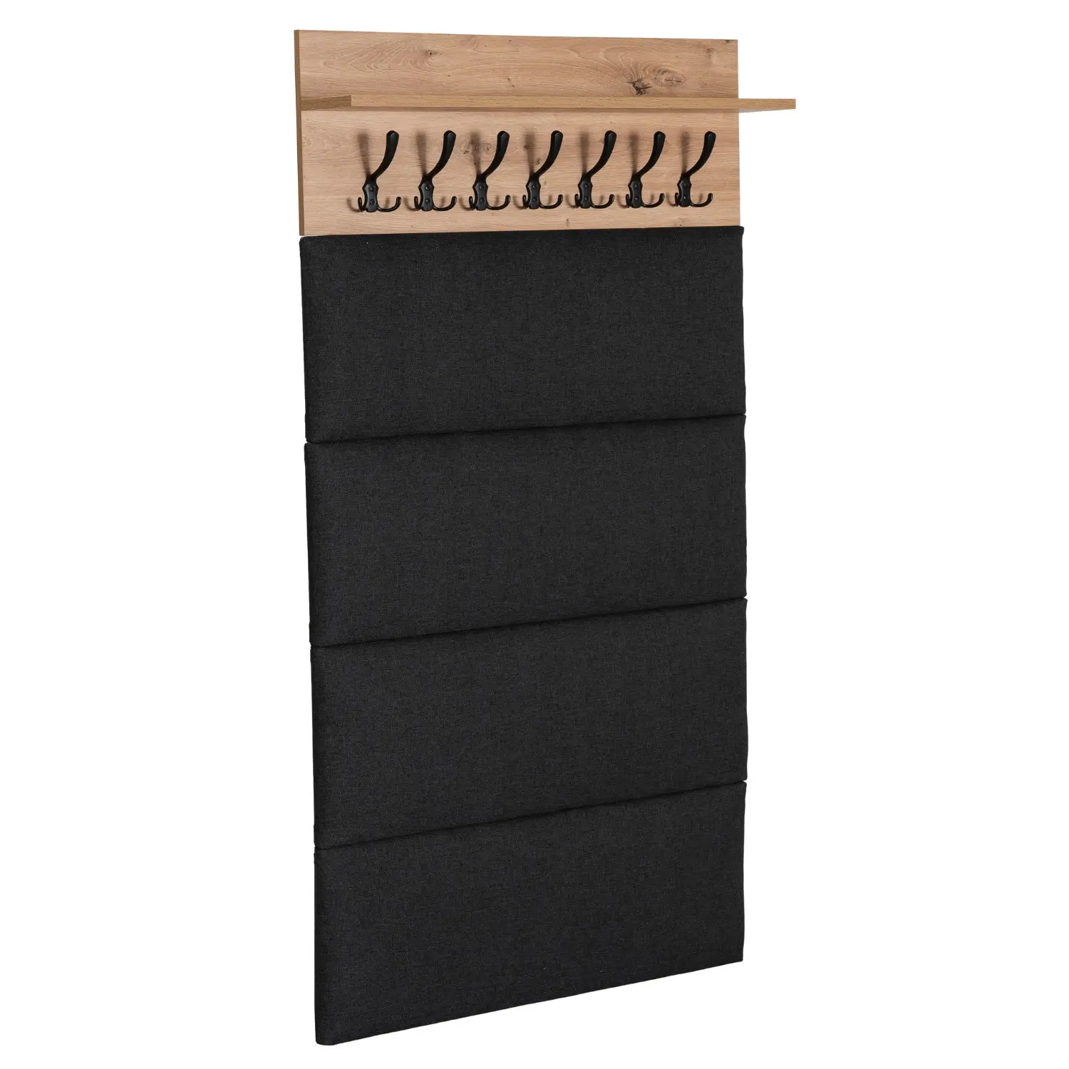 Вешалка Mebel Elite Prato 80 (Artisan Oak/Graphite) - 2