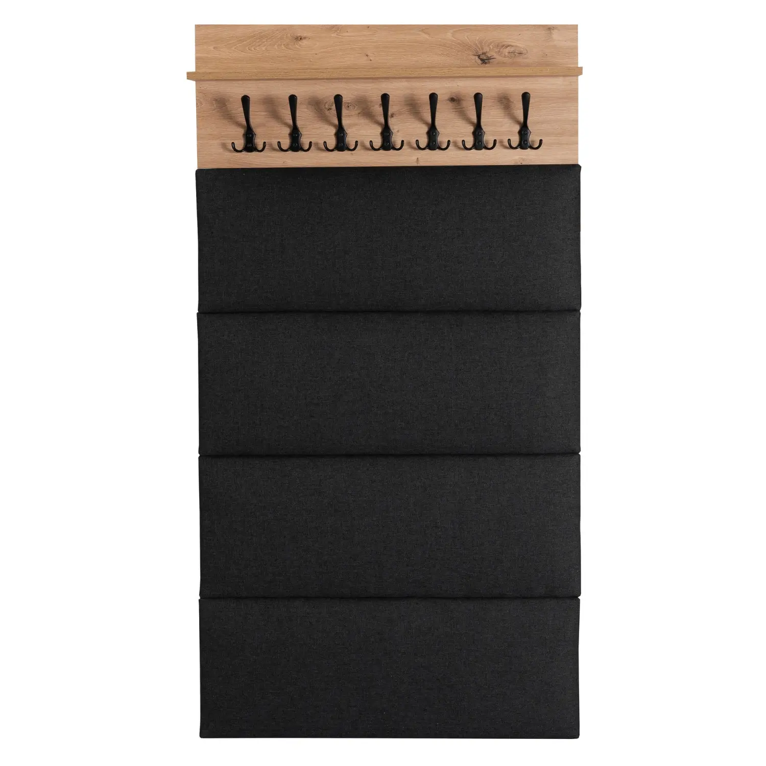 Вешалка Mebel Elite Prato 80 (Artisan Oak/Graphite) - 3