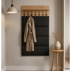 Вешалка Mebel Elite Prato 80 (Artisan Oak/Graphite)