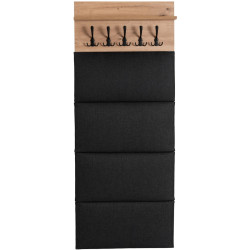 Вешалка Mebel Elite Venora 60cm (Artisan Oak/Graphite) Thumb