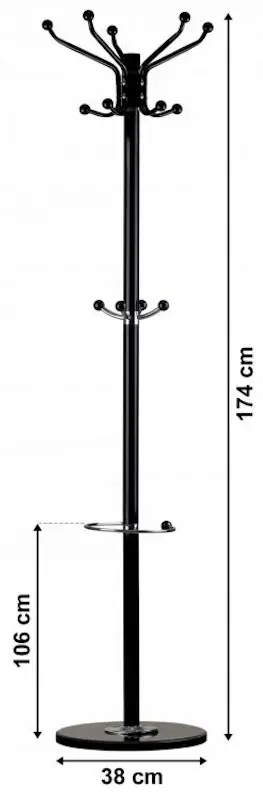 Вешалка Modern Home GH-8014 (Black) - 3