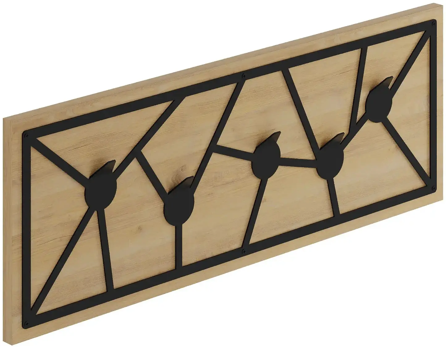 Вешалка Showdeko Trace 75cm (Sapphire Oak/Black) - 5