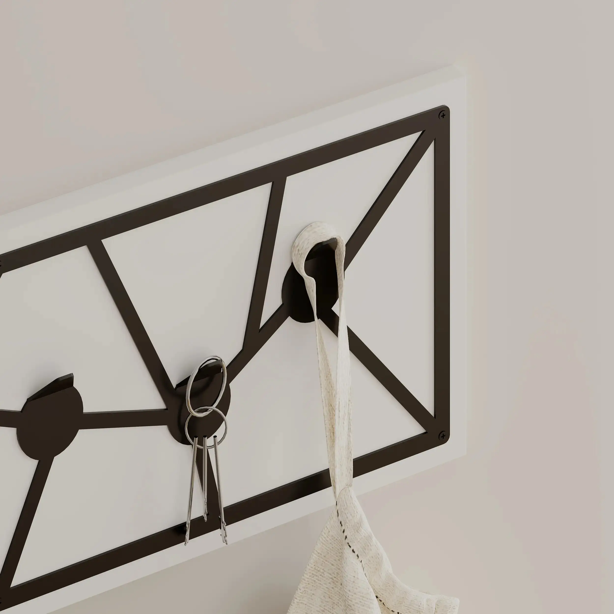 Cuier Showdeko Trace 75cm (White/Black) - 3