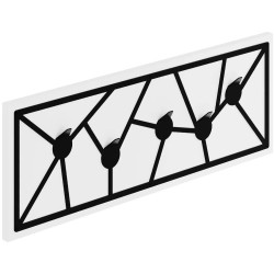 Cuier Showdeko Trace 75cm (White/Black) Thumb