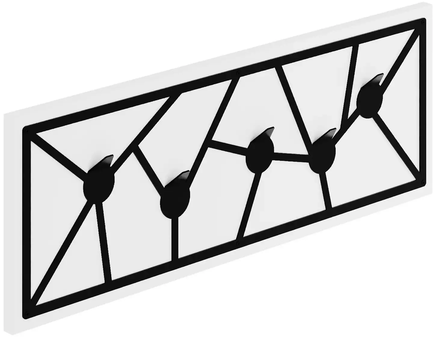 Cuier Showdeko Trace 75cm (White/Black) - 4