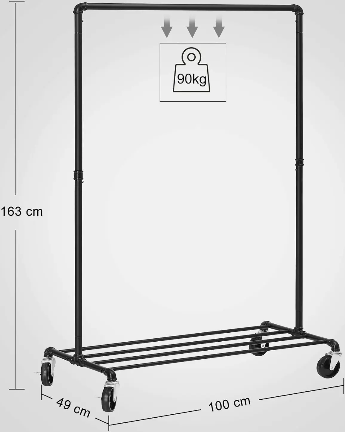 Вешалка Songmics HSR61BK (Black) - 7