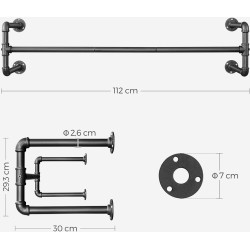 Cuier Songmics HSR64BK-02 (Black) Thumb