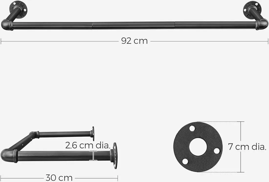 Cuier Songmics HSR67BK02 (Black)