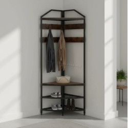 Вешалка Tempo Kondela Elviro (Rustic Oak/Black)