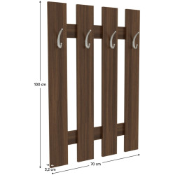 Вешалка Tempo Kondela Korado New KV11 (Walnut) Thumb