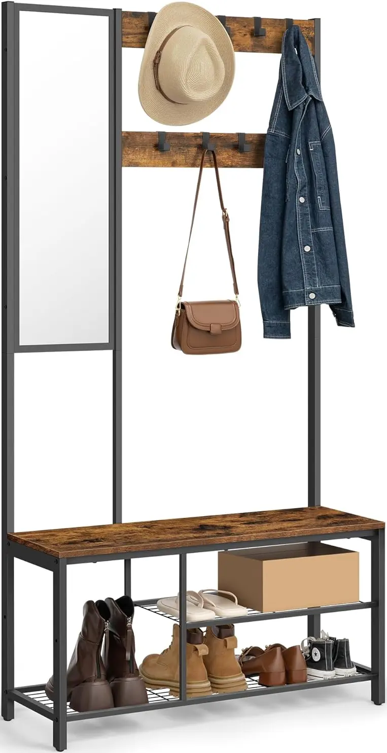 Вешалка Vasagle HSR050B01V1 (Rustic Brown/Black) - 2