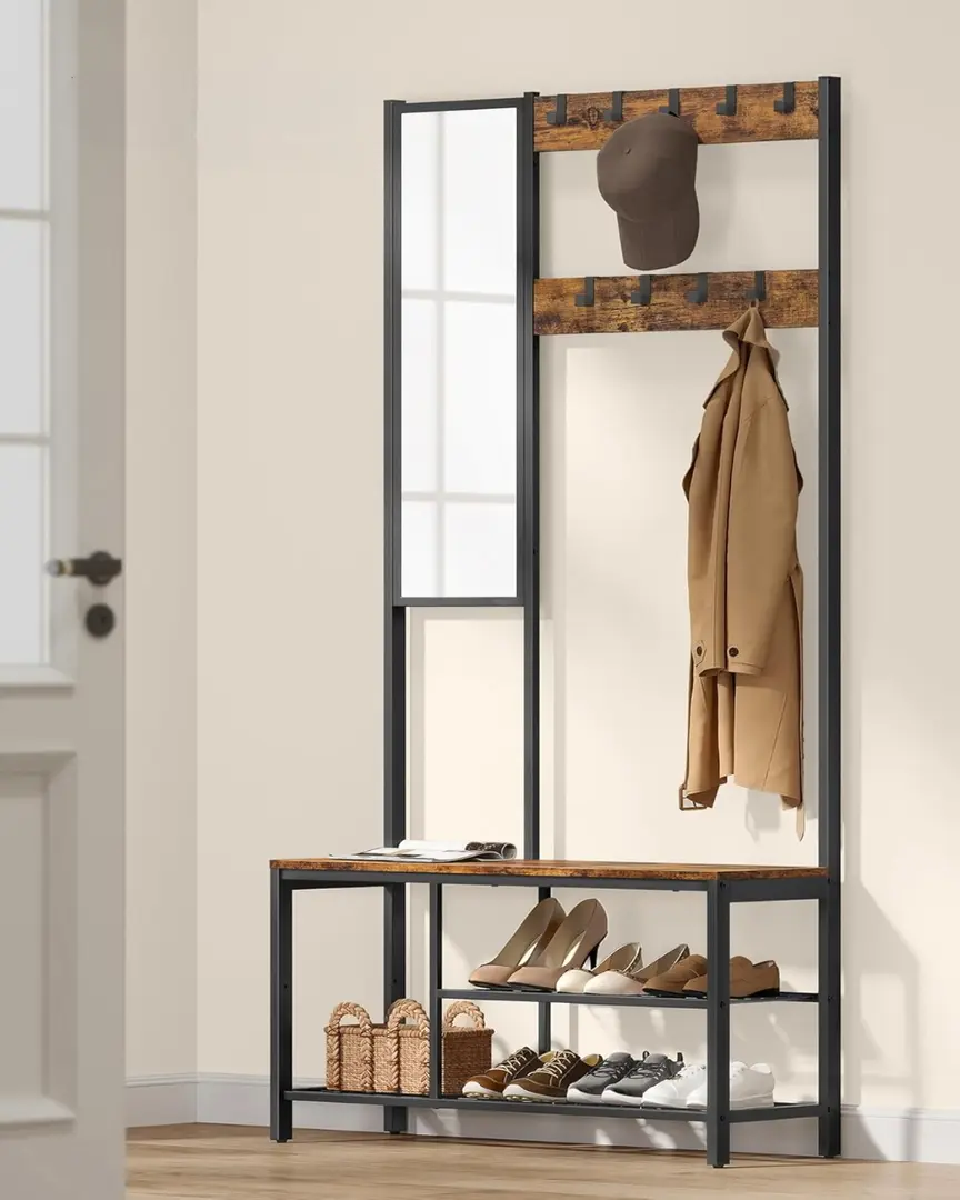 Вешалка Vasagle HSR050B01V1 (Rustic Brown/Black)