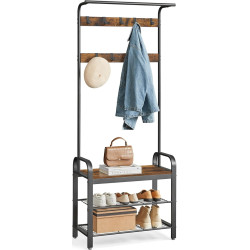 Вешалка Vasagle HSR40B (Rustic Brown/Black) Thumb