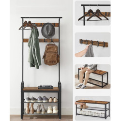 Вешалка Vasagle HSR40B (Rustic Brown/Black) Thumb