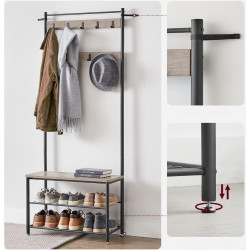 Cuier Vasagle HSR41MB (Greige/Black) Thumb