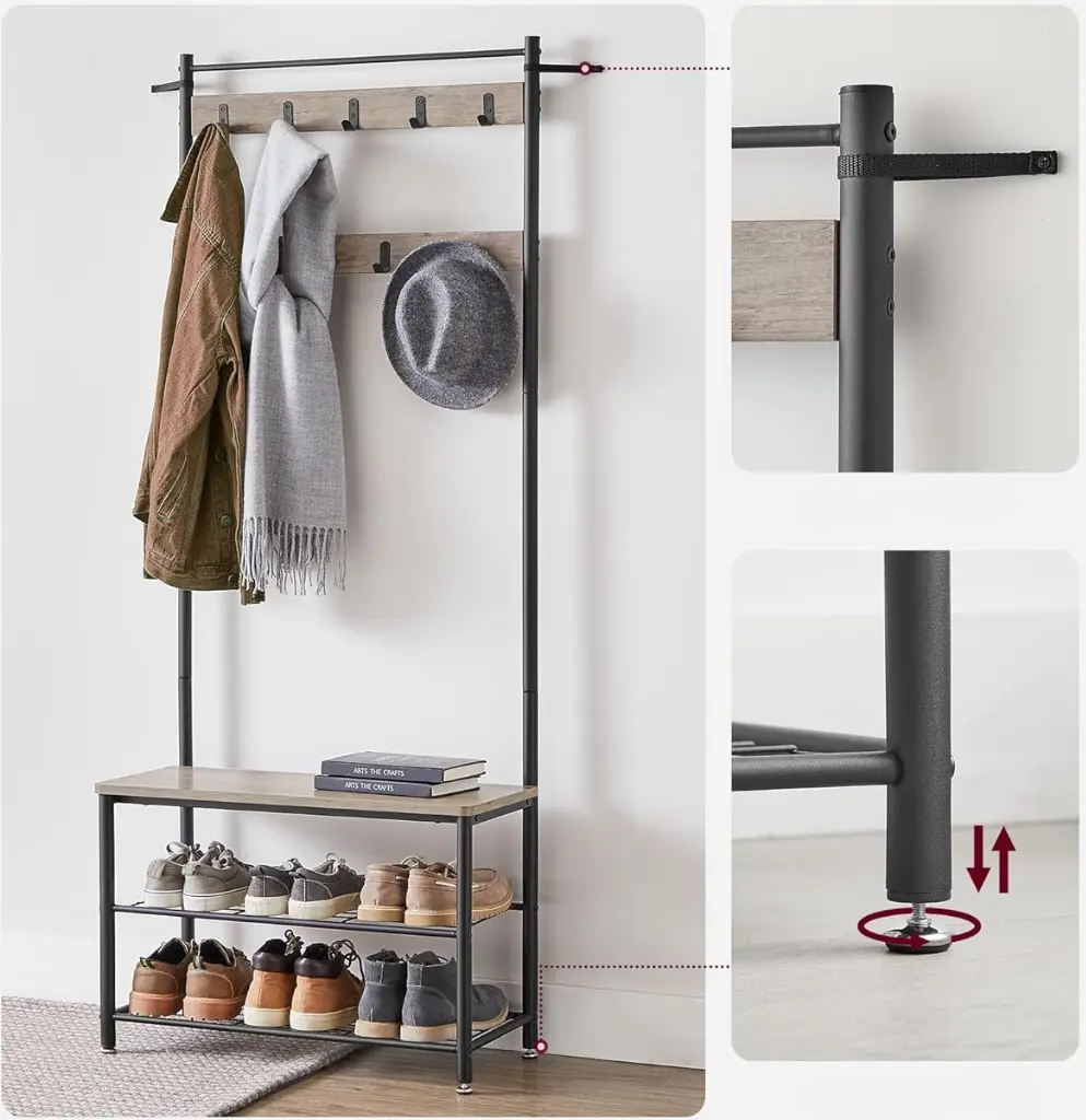 Cuier Vasagle HSR41MB (Greige/Black)