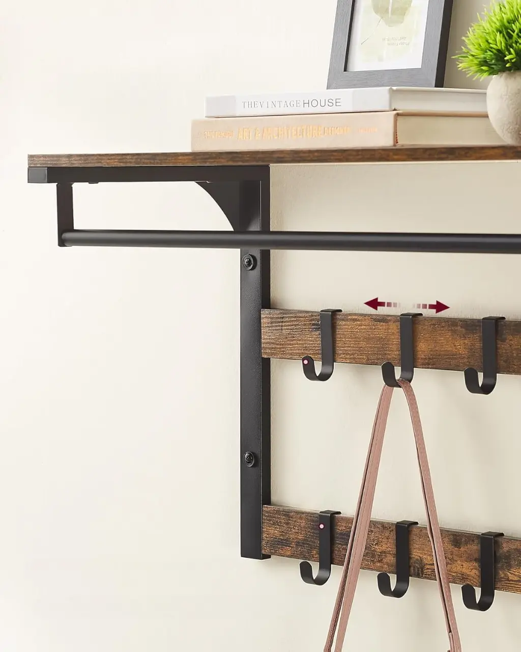 Вешалка Vasagle LCR101B01 (Rustic Brown/Black) - 4