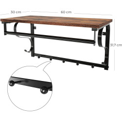 Вешалка Vasagle LCR11BX (Rustic Brown/Black) Thumb