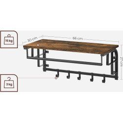 Вешалка Vasagle LCR12BX (Rustic Brown/Black) Thumb