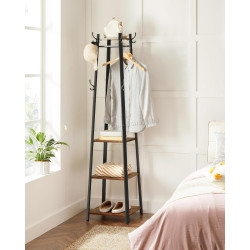 Вешалка Vasagle LCR80X (Rustic Brown/Black)