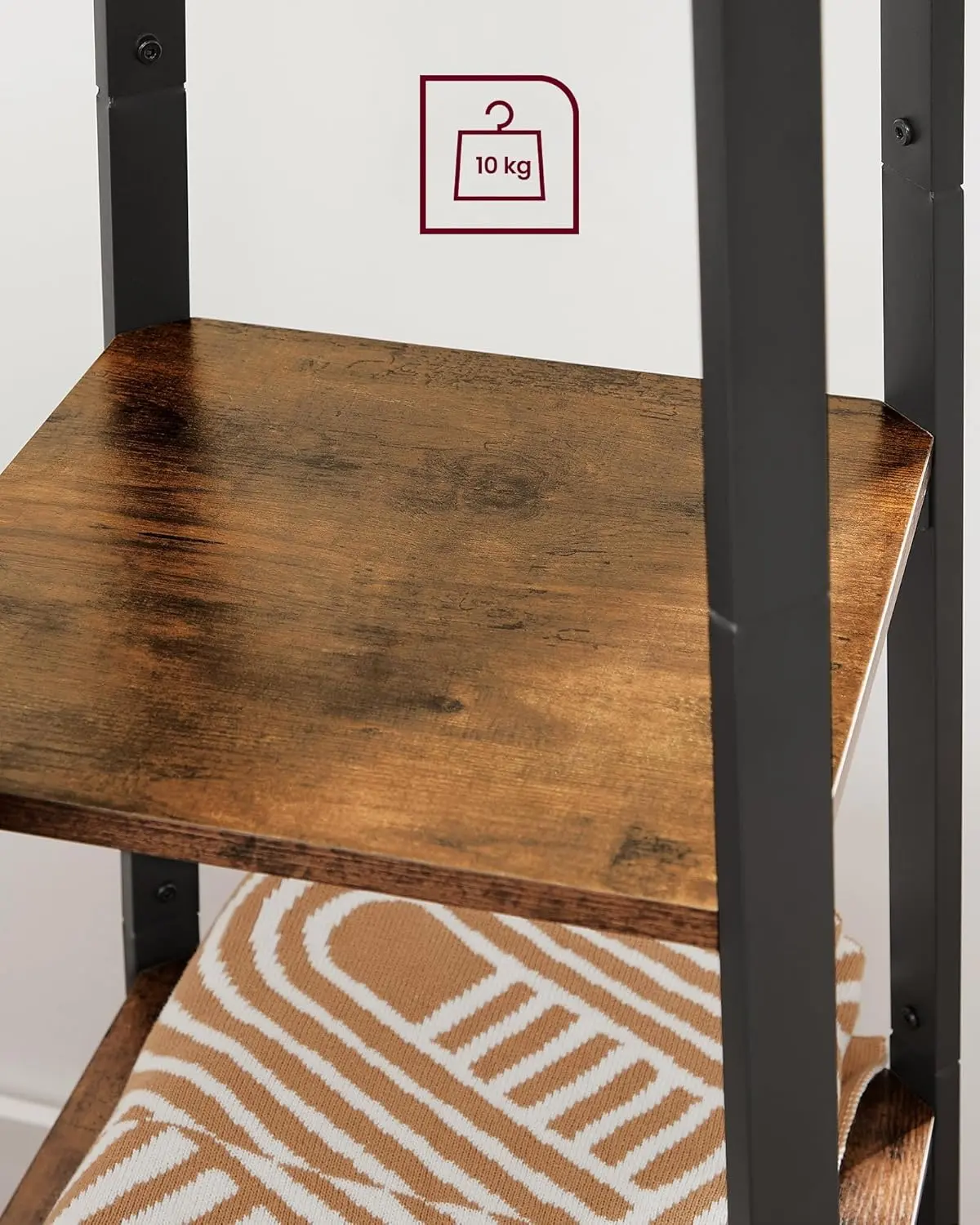 Вешалка Vasagle LCR80X (Rustic Brown/Black) - 6