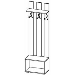 Cuier Астрид-Мебель Briz БРЗ.04 (Sonoma Oak/Latte) Thumb