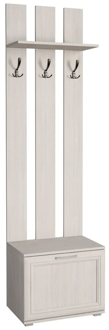 Вешалка Астрид-Мебель Джаз 01 3D (Ясень Анкор Белый)