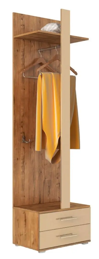 Cuier cu tumba BonMebel Magica San Marino (Bunratty/Beige Gloss)