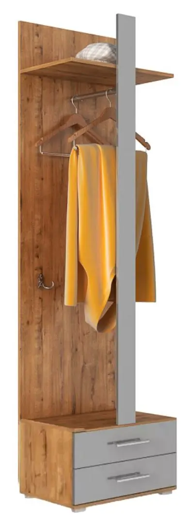 Cuier cu tumba BonMebel Magica San Marino (Bunratty/Gray Gloss)