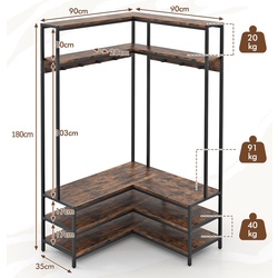 Cuier Costway HU10555CF (Rustic Brown) Thumb