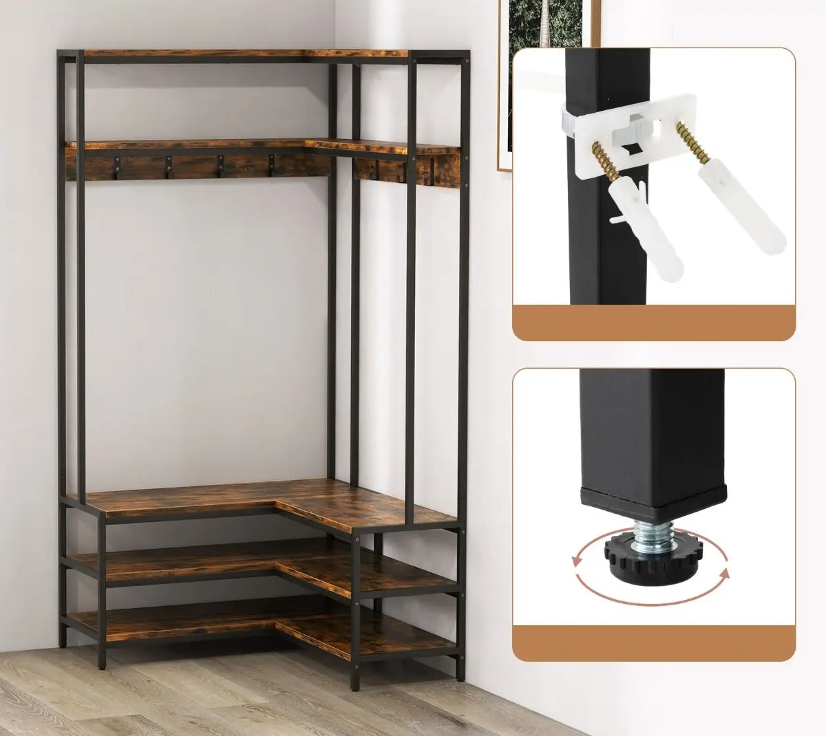 Cuier Costway HU10555CF (Rustic Brown)