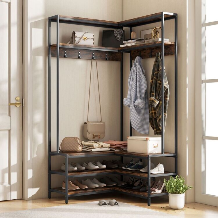 Вешалка Costway HU10555CF (Rustic Brown)