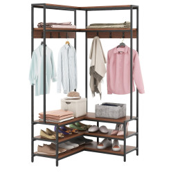 Вешалка Costway HU10555WT (Black/Brown) Thumb