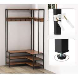 Вешалка Costway HU10555WT (Black/Brown) Thumb