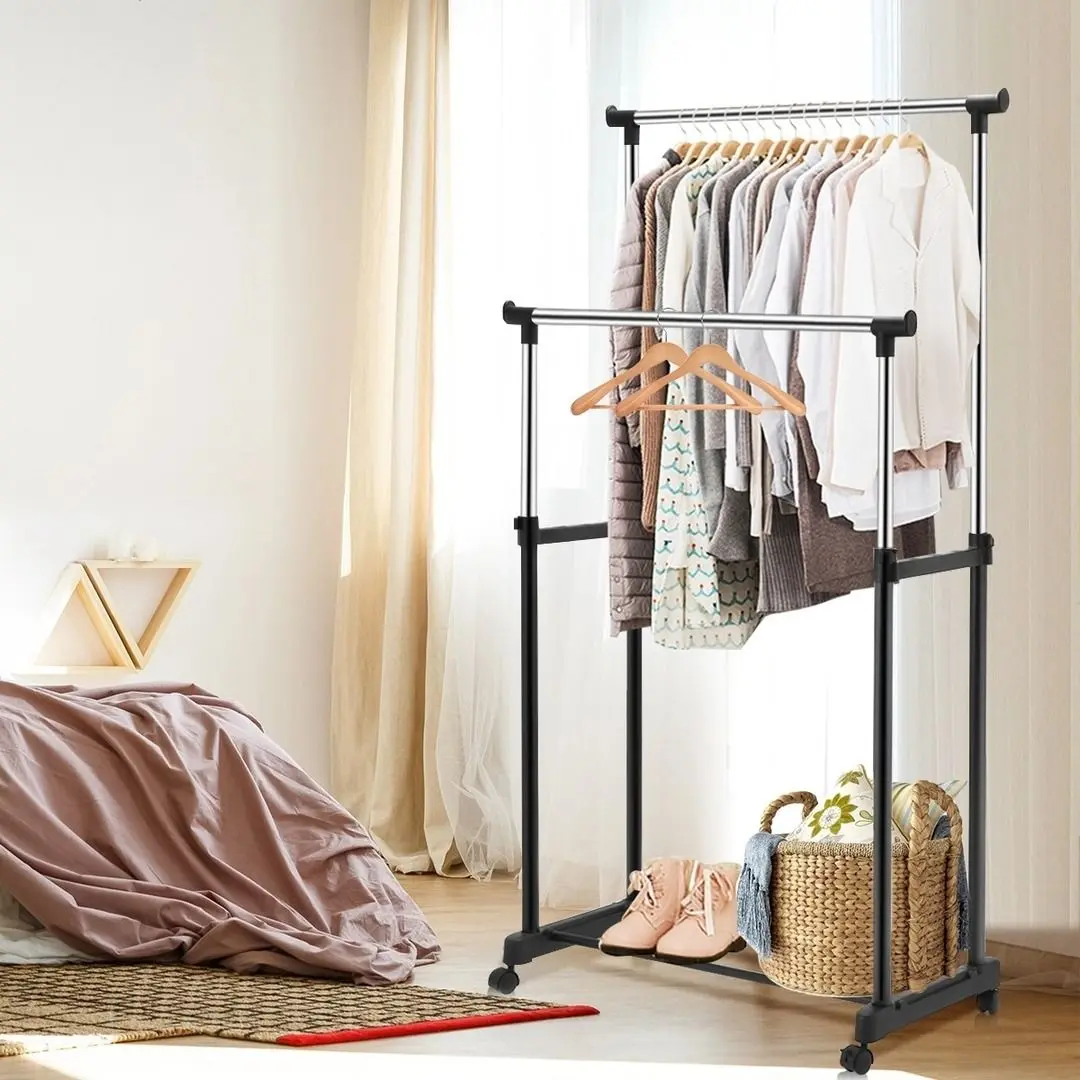 Вешалка Costway HW53832 (Black/Silver)