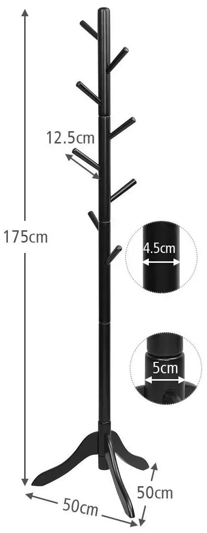 Cuier Costway HW65612BK (Black)