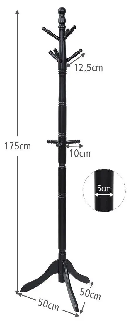 Вешалка Costway HW65614BK (Black)