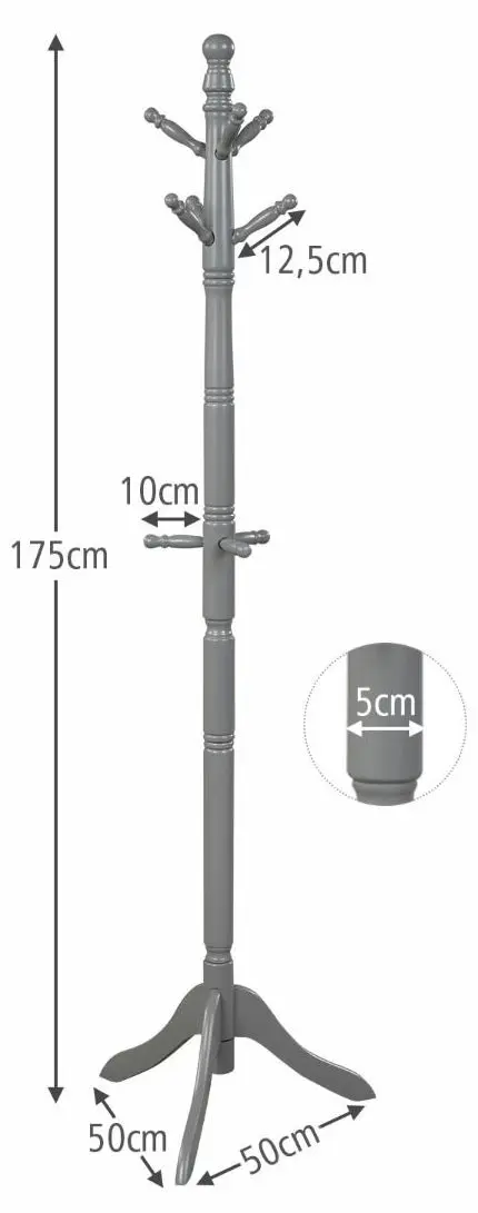 Вешалка Costway HW65614GR (Grey)