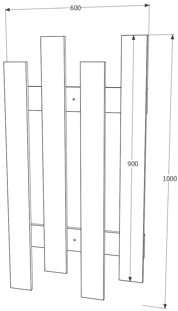 Cuier Haaus Lamelar Stick 100x60 (Wenge)