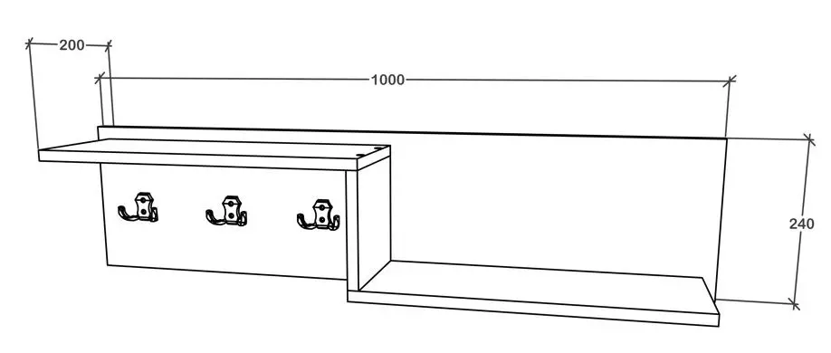 Cuier Haaus Grid (White/Bronze Oak)