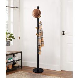 Вешалка Halmar W66 (Black/Natural Oak)