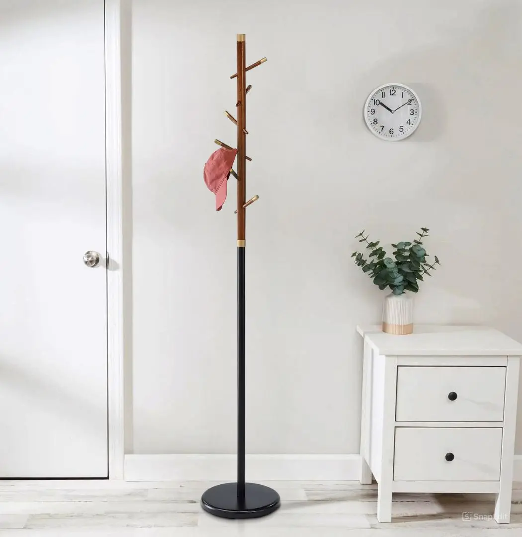 Вешалка Halmar W67 (Black/Walnut)